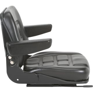 Universal Fold-Down Seat — Black, Model# 367040  Forklift   Material Handling Seats