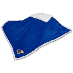 Kansas Jayhawks Logo Chair Sherpa Blanket