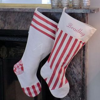 embroidered christmas stocking by big stitch