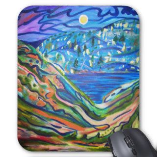 MOON OVER THE SEA MOUSE PAD