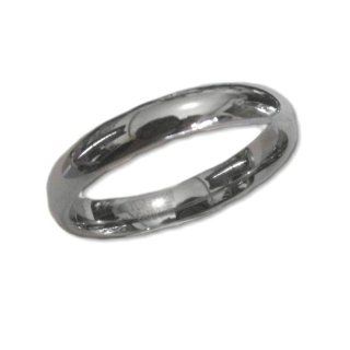 Tungsten Carbide 4mm Plain Band Ring Mens Womens and Half Sizes Jewelry