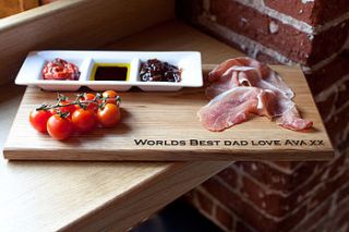 personalised serving board by bspoak