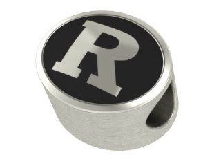 Rutgers University College Bead Fits Most Pandora Style Bracelets Including Pandora, Chamilia, Biagi, Zable, Troll and More. This High Quality Bead is Made In The U.S.A. And Is In Stock for Immediate Shipping Jewelry