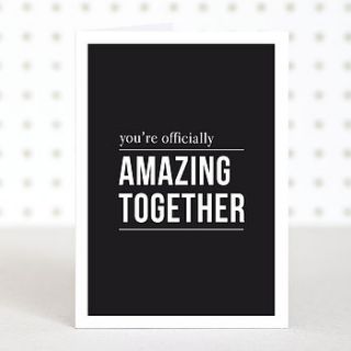 'amazing together' wedding card by doodlelove