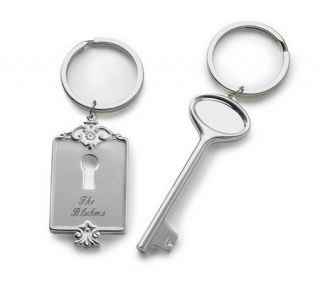 Things Remembered Personalized Lock and Key Chain Set —