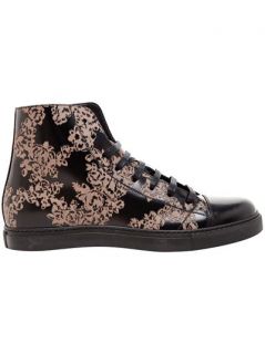 Marc Jacobs Floral Leather Baseball Boots