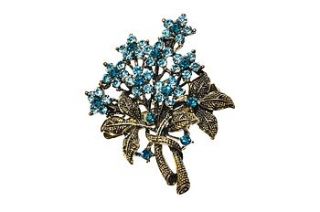 turquoise bouquet hairclip & brooch by rosie fox