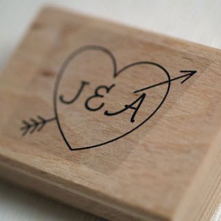 cupid's arrow rubber stamp by pretty rubber stamps
