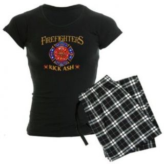 Artsmith, Inc. Women's Dark Pajamas Firefighters Kick Ash   Fire Fighter Clothing