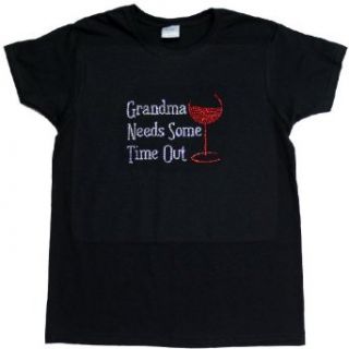 A+ Images, Inc. Grandma Needs Some Time Out Rhinestone T Shirt Clothing