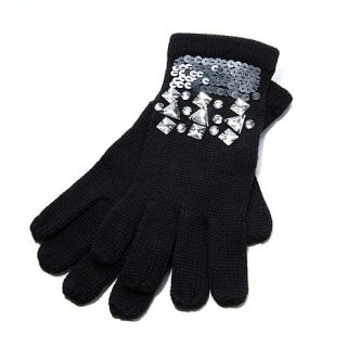 Joan Boyce Gloves with Rhinestones