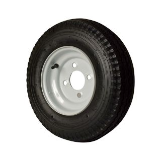 4-Hole High Speed Standard Rim Design Trailer Tire Assembly — 480-8  8in. High Speed Trailer Tires   Wheels