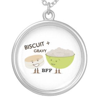 Biscuit + Gravy BFF Funny Necklace