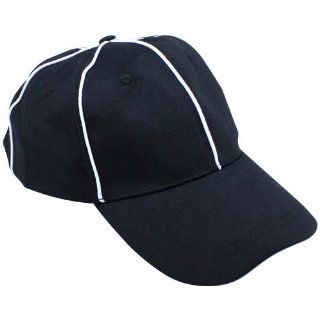 Official Black with White Stripes Referee / Umpire Cap by Crown Sporting Goods  Referee Uniforms  Sports & Outdoors