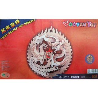 3 D Woodcraft Construction Kit   Lucky Dragon and Phoenix  Other Products  