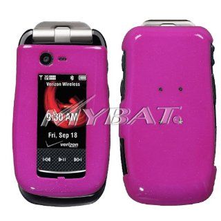 Snap On Hard Phone Cover for Verizon Motorola Barrage V860 Hot Pink Protector Case Cell Phones & Accessories