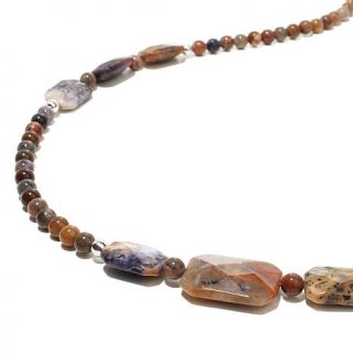 Jay King Multicolored Bertrandite and Sterling Silver Beaded 45" Necklace