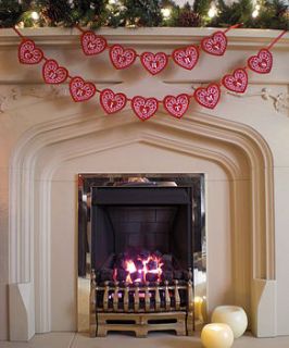 red felt 'merry christmas' banner by kate sproston design