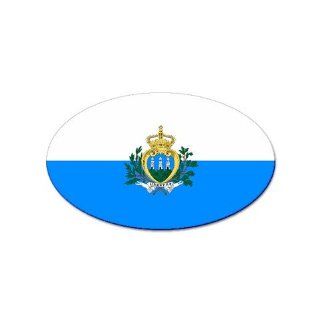 San Marino Flag oval sticker 
