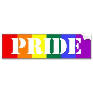 Gay Pride Rainbow Flag Bumper Stickers