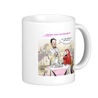 Parrot Fine Dining Funny Coffee Mugs