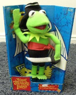 Out of Production Sesame Street Muppets 11" Plush Pirate Kermit the Frog at Captain Smollett Mint in Box Toys & Games