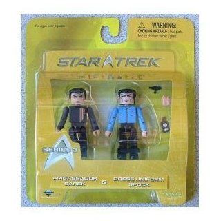 Star Trek Diamond Select Toys Series 3 Minimates Ambassador Sarek & Dress Uniform Spock Toys & Games