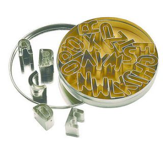 alphabet cookie cutters by whisk hampers