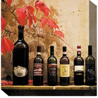 West of the Wind Outdoor Canvas Art Wine on Shelf #1 Outdoor Canvas