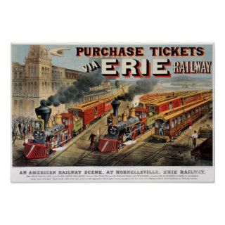 The American Railway Scene at Hornellsville Posters