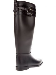 Burberry London Belted Equestrian Rain Boot
