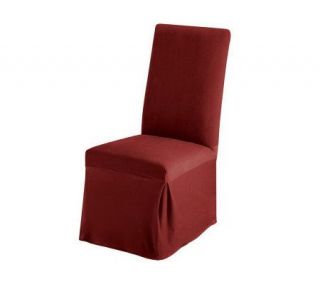 Sure Fit Stretch Pique Dining Room Chair Slipcover   Set of 2 —