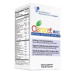 Clarocet NRI Fast acting Clarocet NRI Immediate Response CapsulesTM for nervous tension and occasional anxiety caused by everyday stress Health & Personal Care