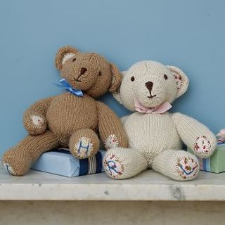personalised teddy by laura long