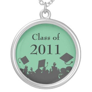 Cap Tossing Crowd Graduation Class of 2011 Custom Jewelry