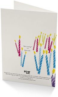 'who's counting?' milestone birthday card by purpose & worth etc
