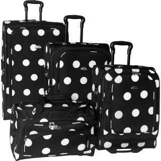 American Flyer Grande Dots 4 Piece Luggage Set