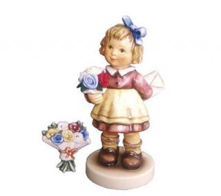 M.I. Hummel For Mommy Figurine with Ceramic Flower Pin —