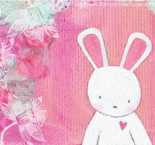 'evie's daydream' art print for girls by the little brown rabbit