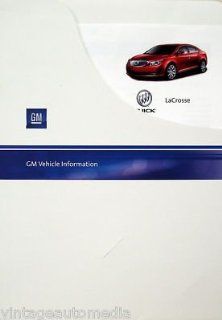 2010 Buick LaCrosse sedan Vehicle Information Packet  