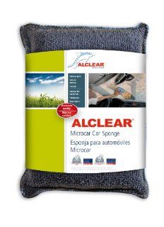 ALCLEAR U.S. 950014GS Microcar Ultra Microfibre Car Sponge (5.12 x 3.94 x 1.38 in), colour anthracite blue, always super soft, acts against misty windows, glass sponge for windscreens, anti misting   clear vision instead of accident risk Automotive