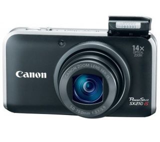 Canon PowerShot SX210IS Digital Camera   Black —