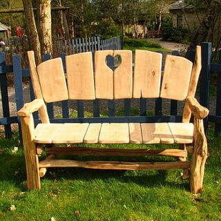 heart garden bench by free range designs