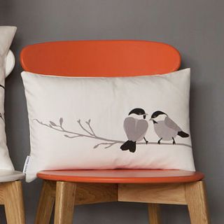 willow tit cushion by lorna syson