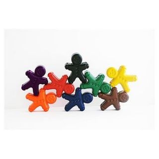 gingerbread men hand poured crayons by doodlebugz