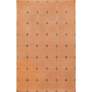Liora Manne Terrace Terra Cotta–Colored Tiled Rug   23" x 35"