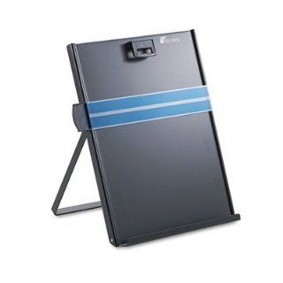 Fellowes Mfg. Co. Products   Metal Copyholder, Letter, 10 5/8"x8 3/8"x11 3/8", Black   Sold as 1 EA   Easel style copyholder adjusts for appropriate viewing angle. Removable magnetic paper holder keeps copy securely in place on the metal sta