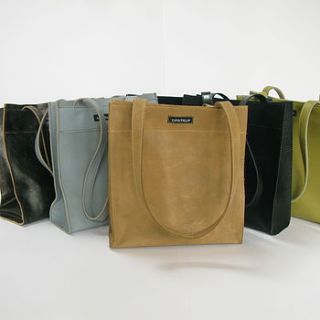 urban leather carrier bag by ann opstrup