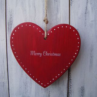 merry christmas heart (medium) by giddy kipper