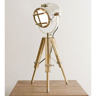 tripod lamp by the orchard
